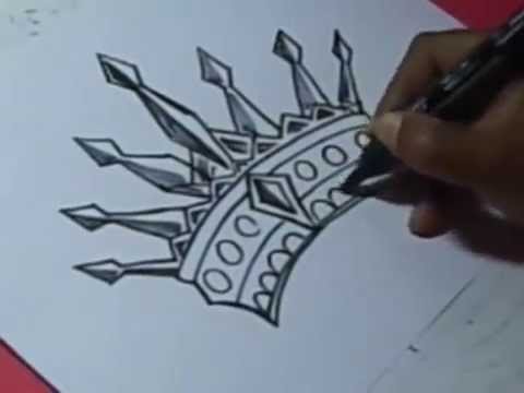 480x360 How To King Crown Drawing For Kids Step By Step