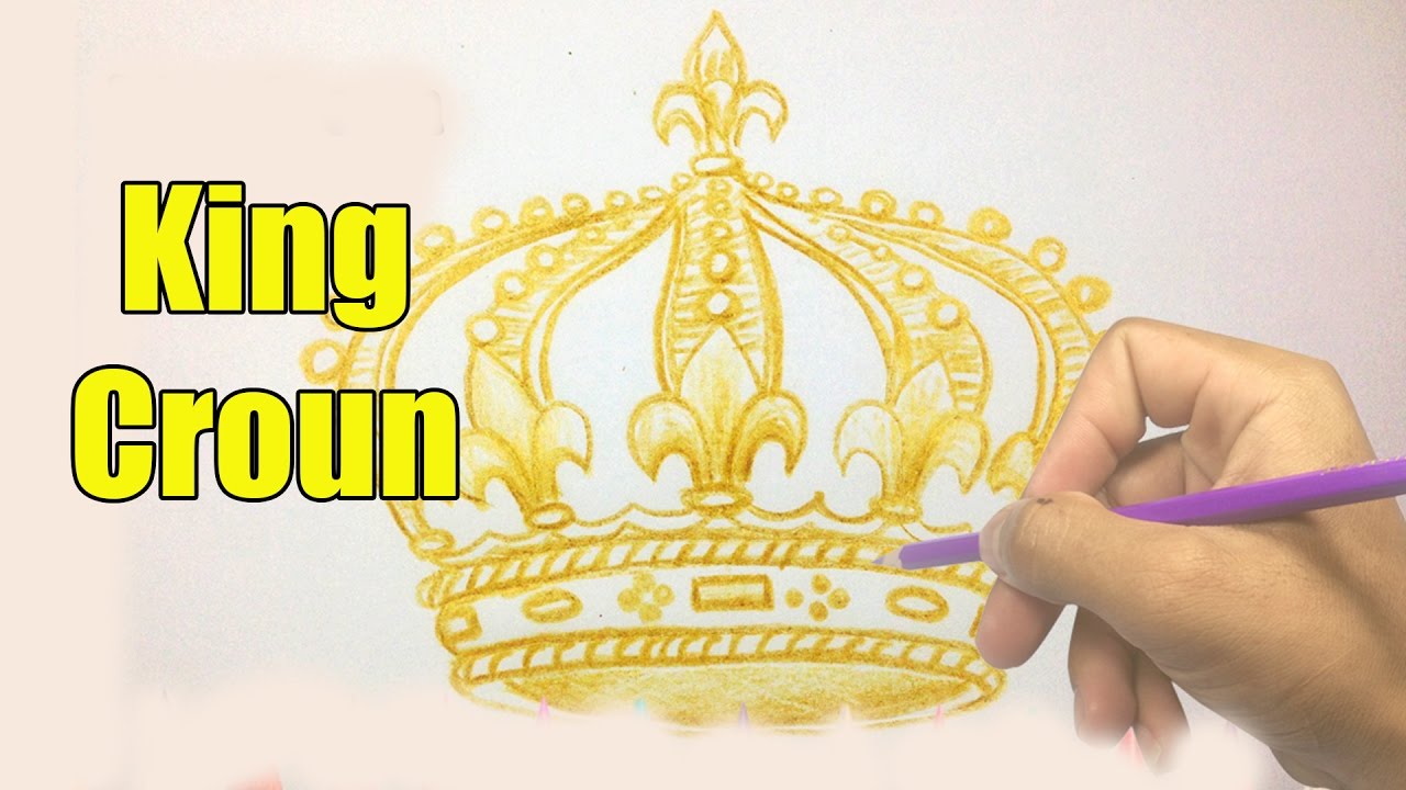 1280x720 How To Draw A King Crown Easy