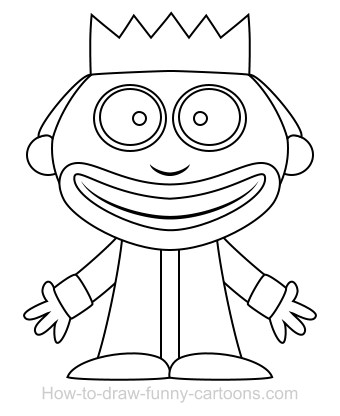 340x416 Drawing A King Cartoon