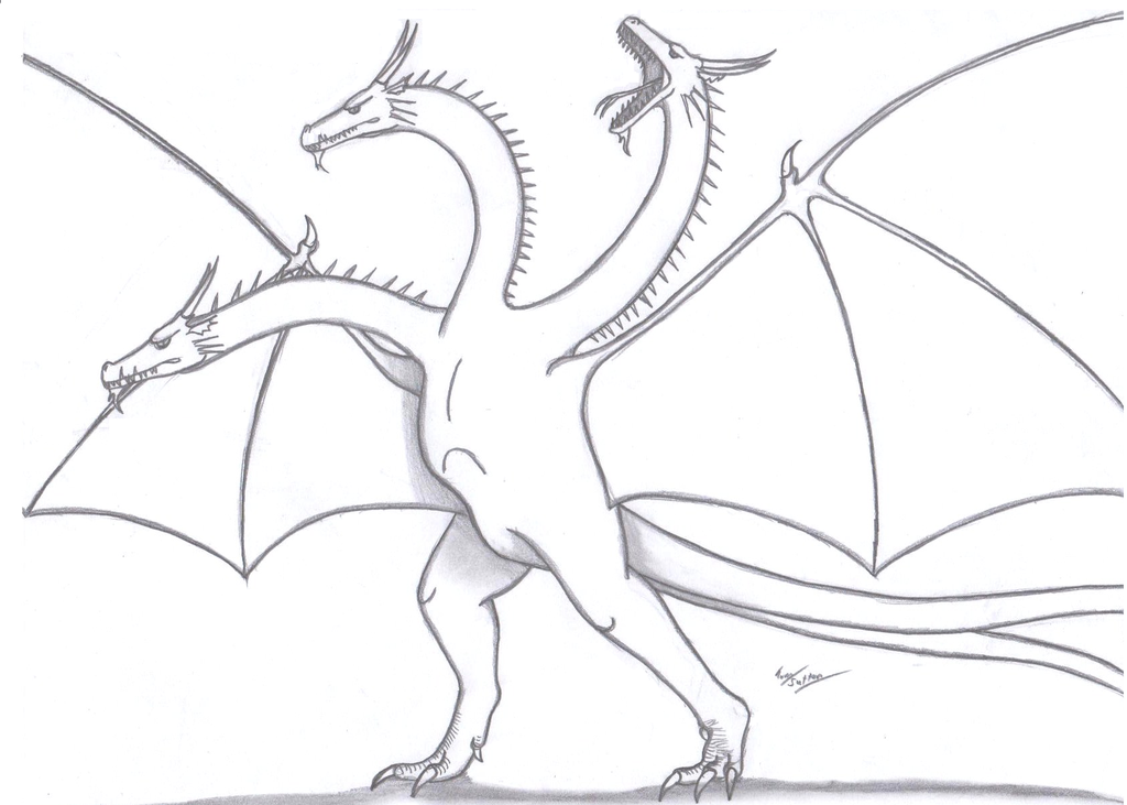 King Ghidorah Printable Coloring Coloring Pages