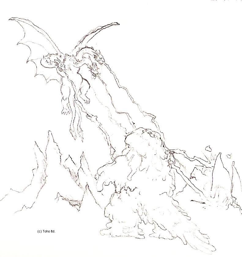 791x838 King Ghidorah Vs. Hedorah By Kaijulord21