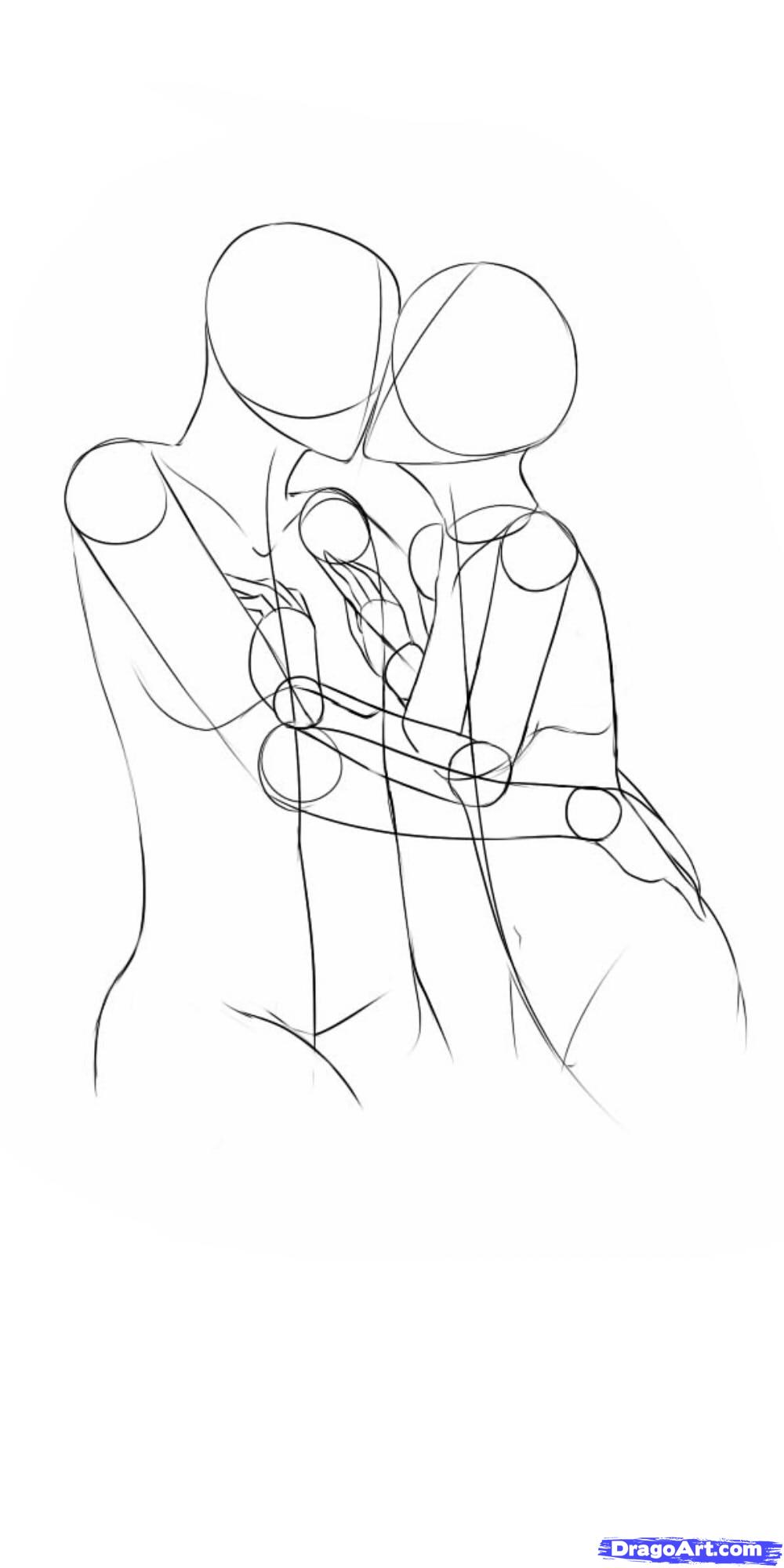 1000x2000 Drawn Kissing Anime Draw