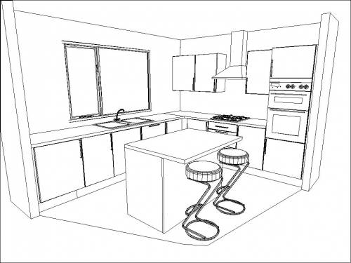 Kitchen Drawing Easy at GetDrawings | Free download