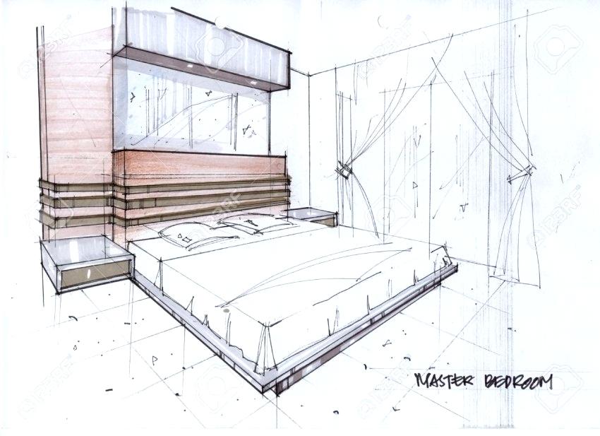 850x617 Bedroom Drawing Easy Betweenthepages.club