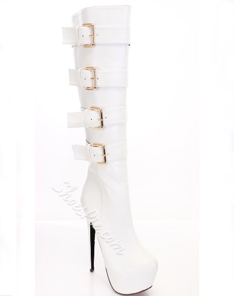 459x580 Elegant Pretty Girl Wearing Knee High Boots