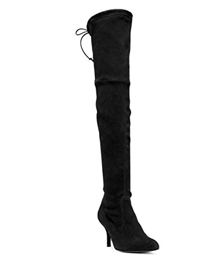 439x500 Long Thigh Boots, Stiletto Mid Heels Over The Knee