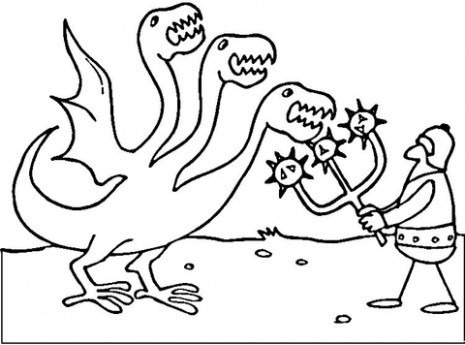 465x345 Dragon Knight Coloring Coloring Pages