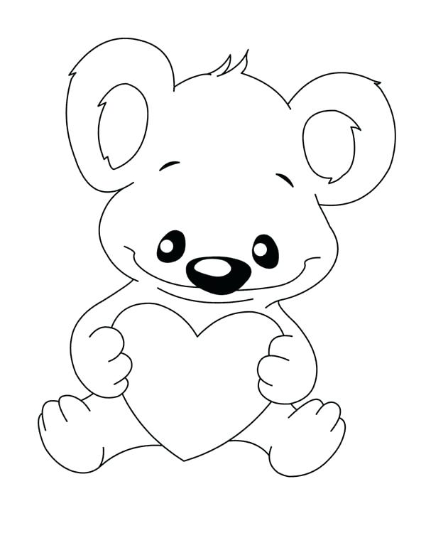 600x750 Koala Bear Coloring Page Animal Wild Koala Cartoon Drawing Stamp