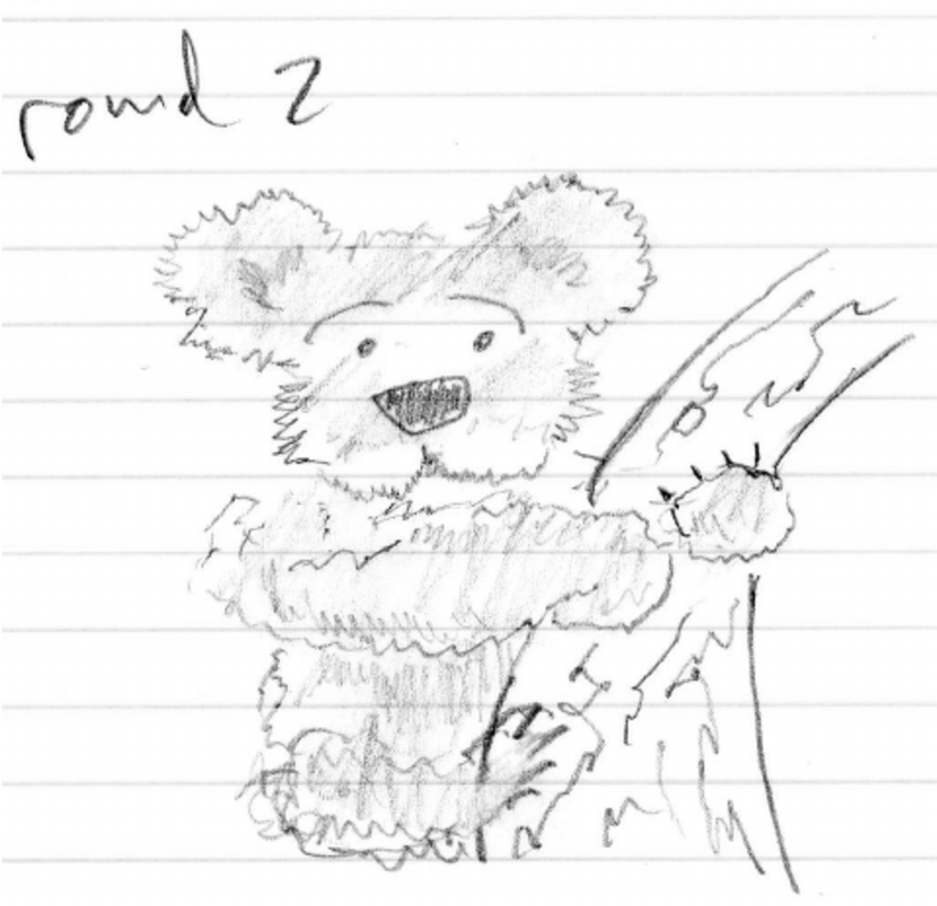 850x822 Participant 02, Round 2 (Draw Your Power Animal.) A Koala Bear