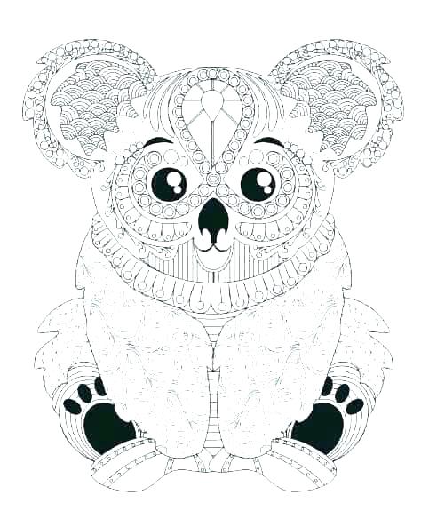 483x593 Cute Animal Koala Face Print On The T Shirt Phone Case