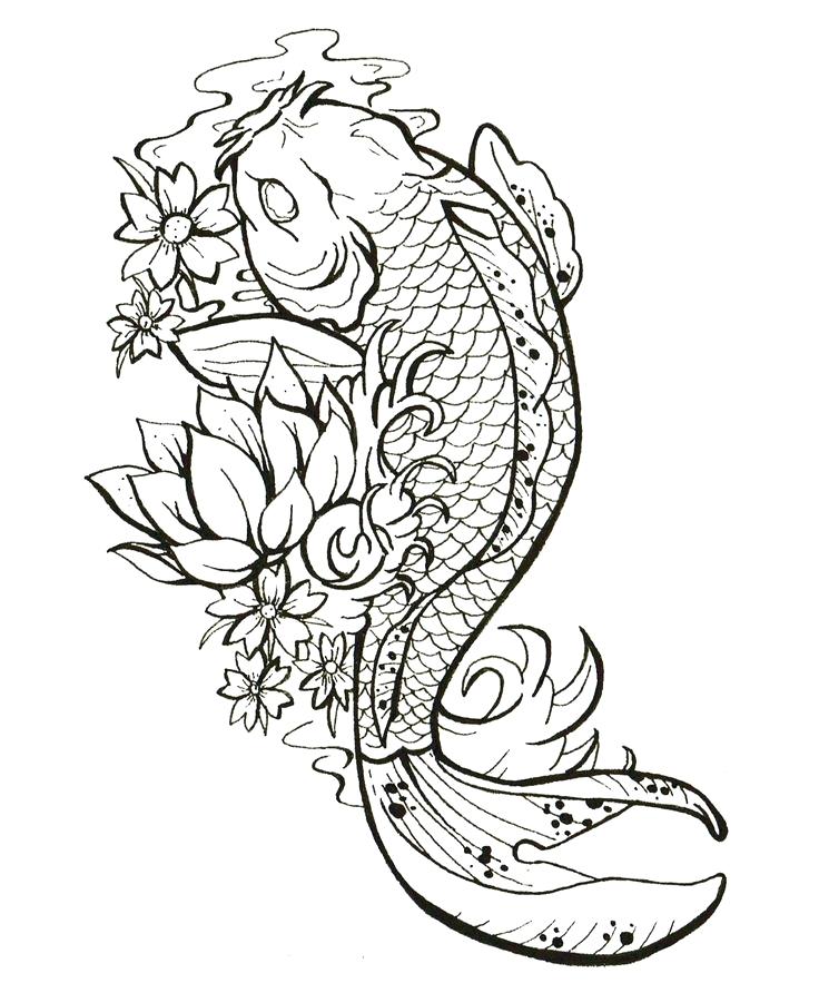 736x883 Yin And Yang Fish By On Yin And Yang Fish By Japanese Koi Fish