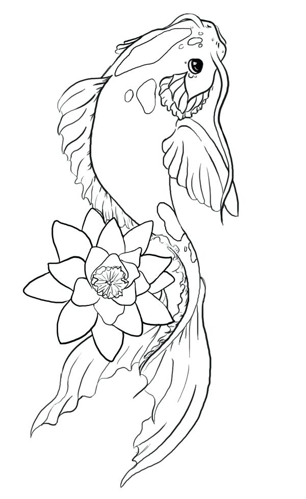 600x977 Fish Outline Tattoo Fish Outline Tattoo At Wonderful Lovely Design