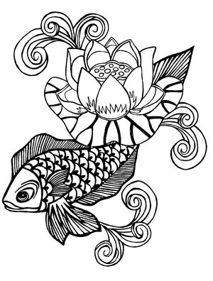 300x396 Hot Tattoo Appeling Appealing Koi Fish Tattoo Designs For Girls