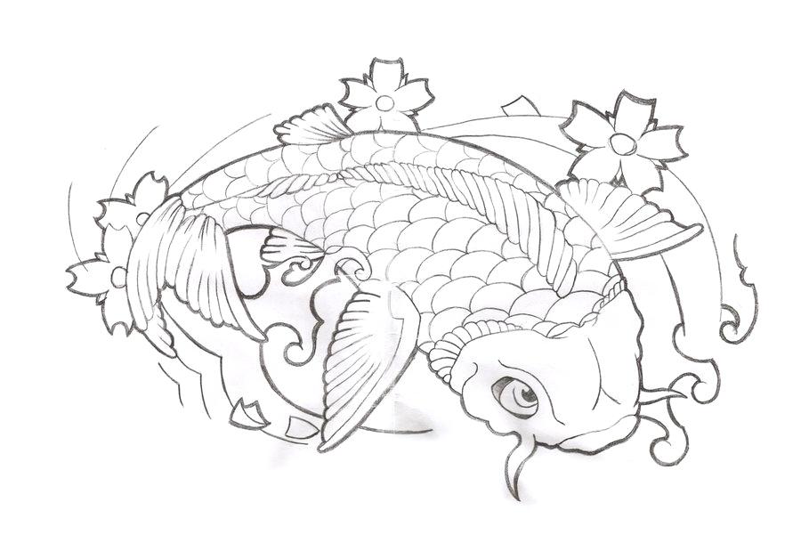 900x619 Koi Fish Tattoo Design By Darksidedoc On Koi Fish
