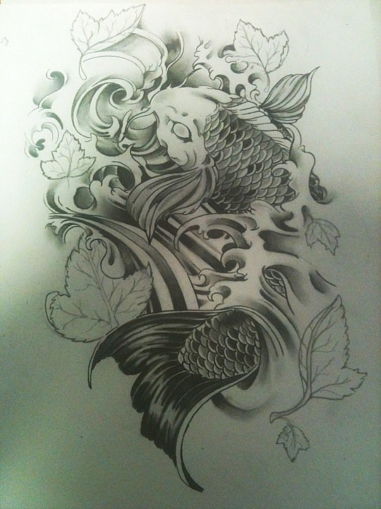 540x720 Koi Fish And Water By Lilmrsfrankenstein