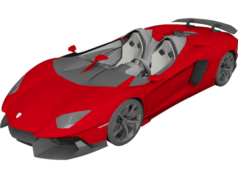 800x600 Lamborghini Aventador J 3d Model