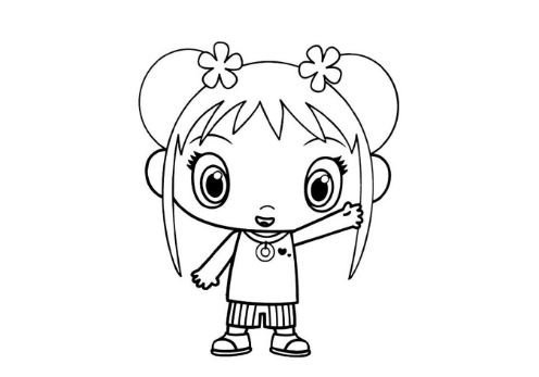 496x347 Engaging Kai Lan Coloring Pages Printable For Fancy Ni Hao Kai Lan