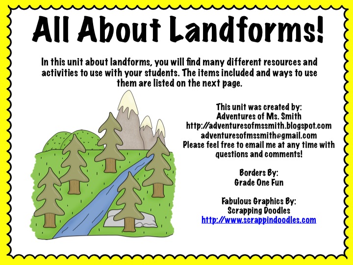 720x540 Adventures Of Ms. Smith All About Landforms! (Amp Fabulous Mail!)