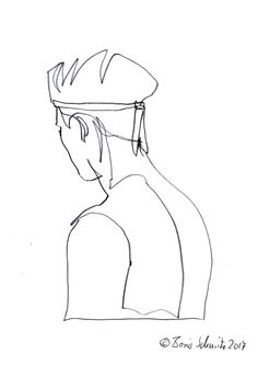 236x333 Gaze Continuous Line Drawing By Boris Schmitz L