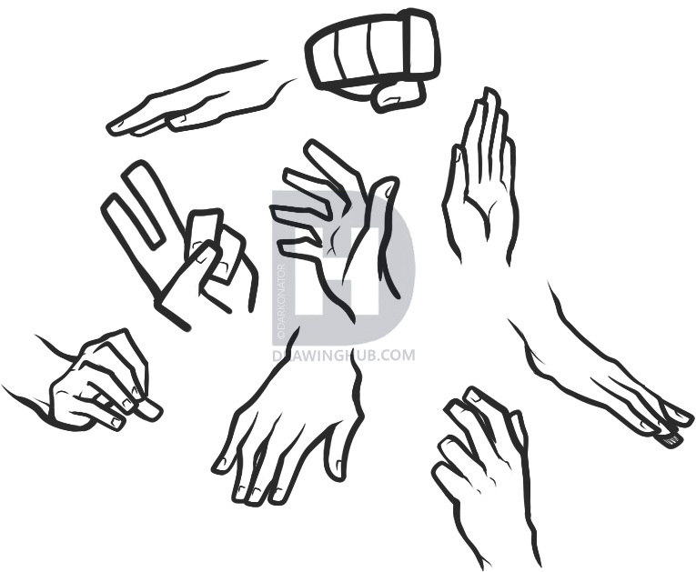 765x629 How To Draw Hands For Kids, Step By Step, Drawing Guide, By