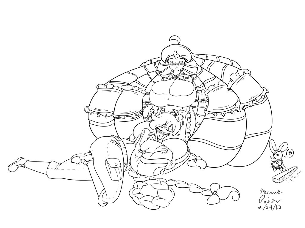 1024x768 Creme Maid Lap Pillow By Anubis2pabon288