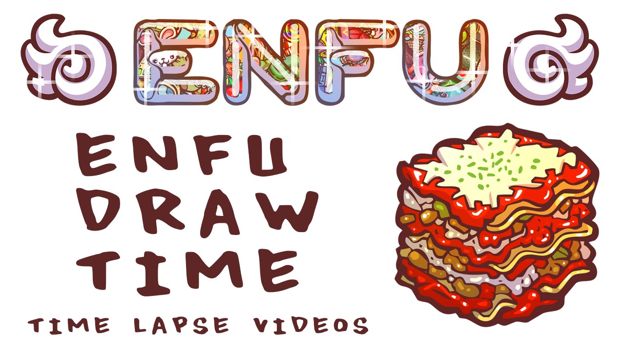 1280x720 Enfu Draw Time Italian Food Lasagna