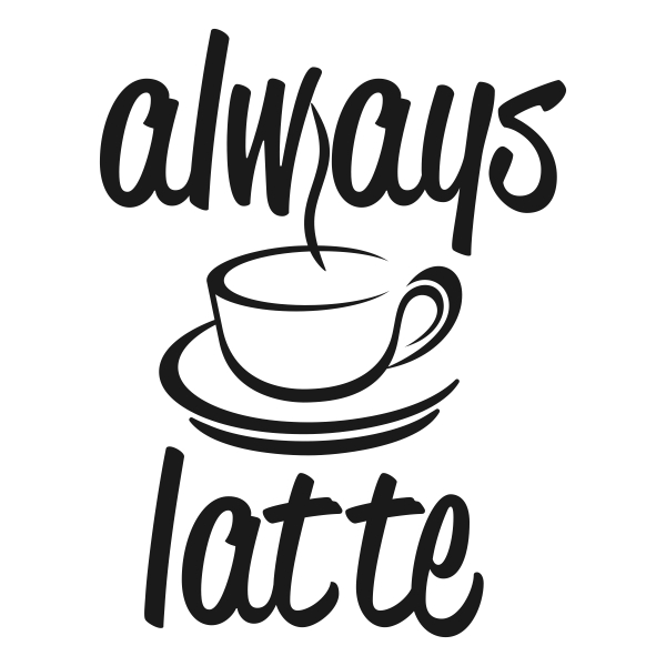 600x600 Latte Art Coffee Cup Cuttable Design