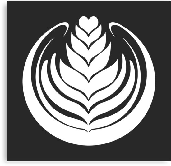 550x537 Latte Art Tulip Canvas Prints By Barista Redbubble