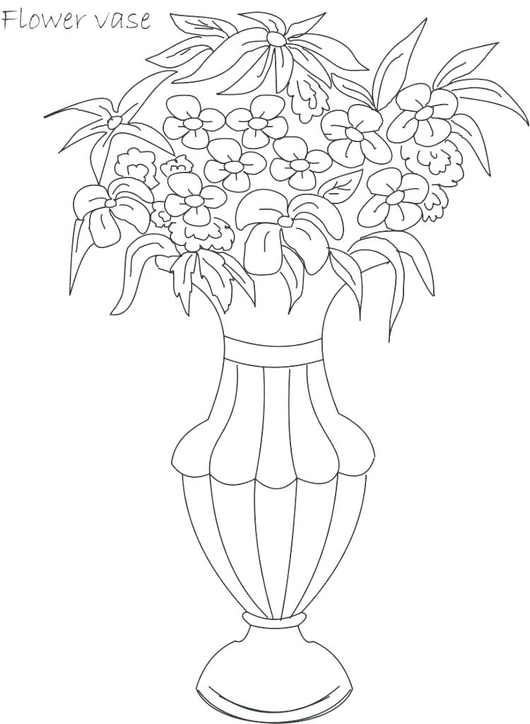 750x1024 Free Colouring Pages Flower Pot Coloring Page Best Of Flower Pot