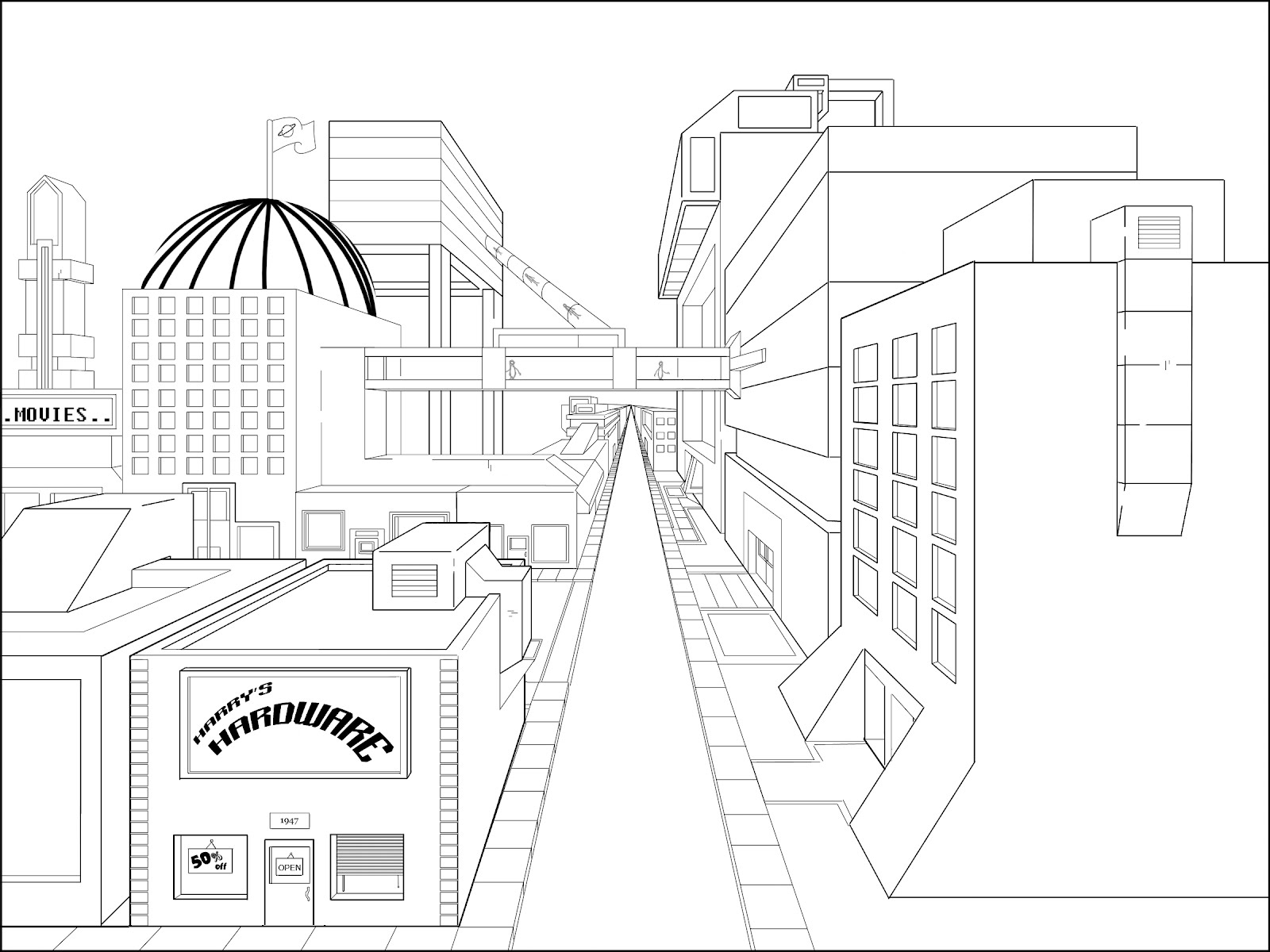 1600x1200 Bill Landwehr Animation City Street Layout