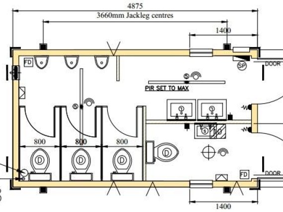 570x428 Layout Drawings For Toilet And Shower Units Mobile Mini