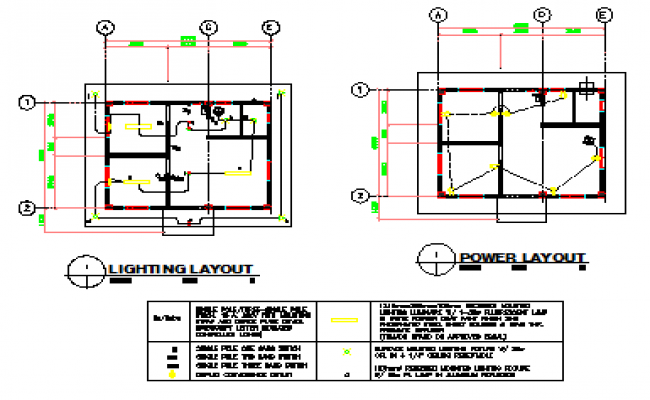 650x400 Lighting And Power Layout Design Drawing Of Small Hospital Design