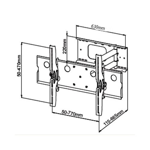 500x500 Ugly Cable 32 60 Inch Lcd Led Plasma Tv Tilt Swivel Corner