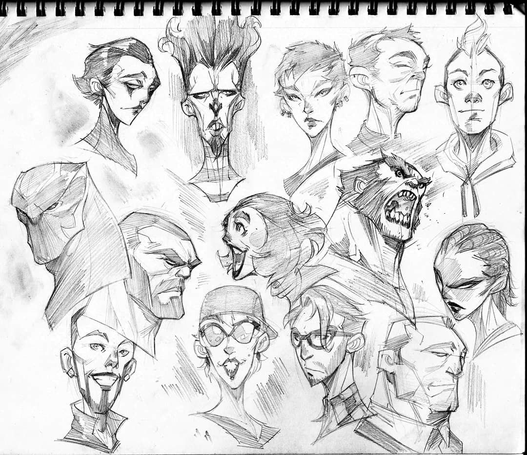 1080x932 Lead Heads 01, Kevin Shah On Artstation