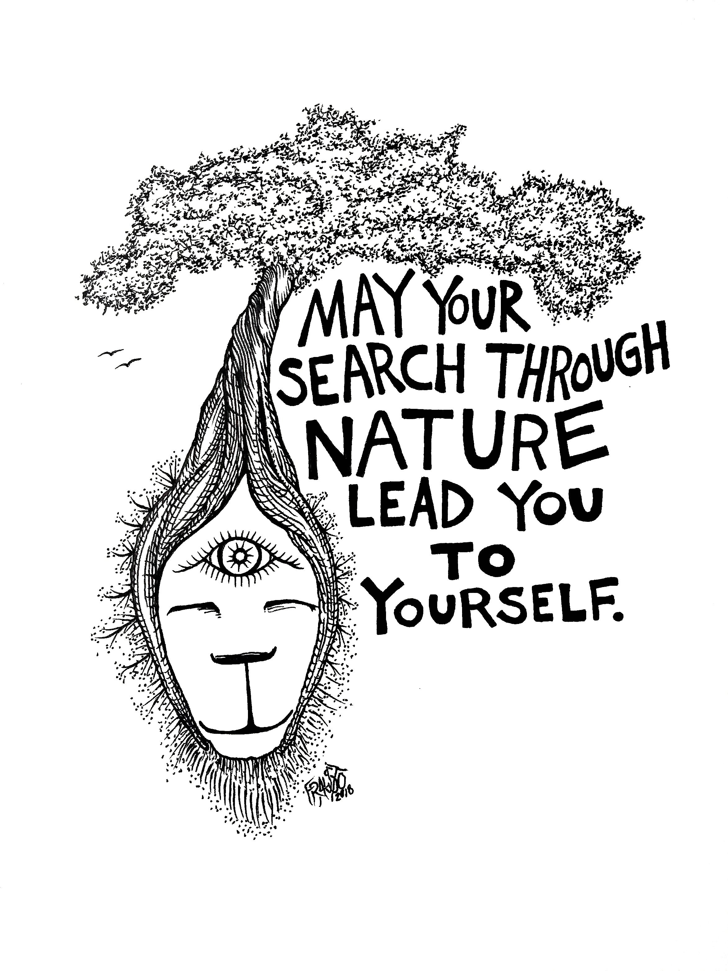 2346x3128 Search Through Nature Drawing 6 X 9 Rick Frausto Fine Art