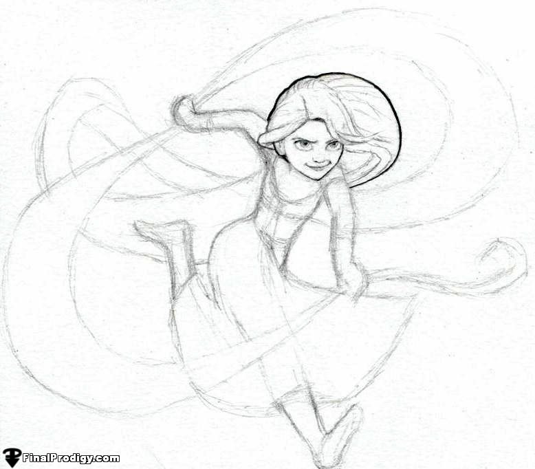778x682 Externel Link How To Draw Rapunzel, Tangled, Step By Step
