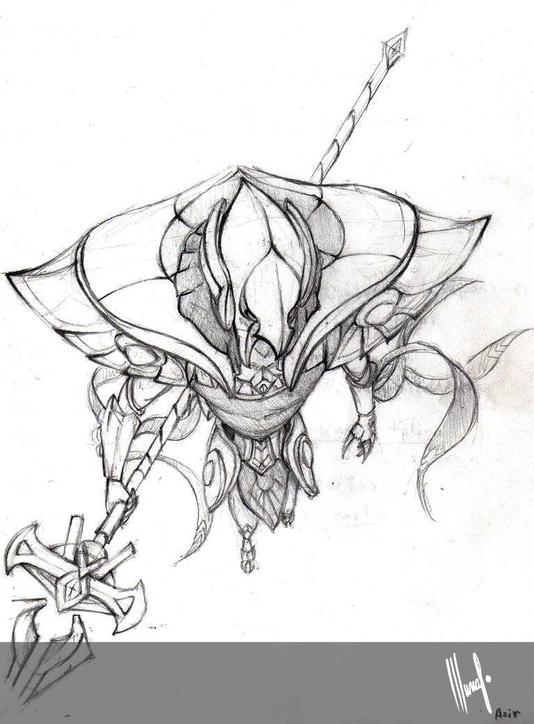 768x1041 Practice Challenge League Of Legends Azir By Mumuchi