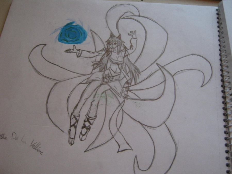 900x675 League Of Legends Drawing Ahri By Tabitha De La Kitty