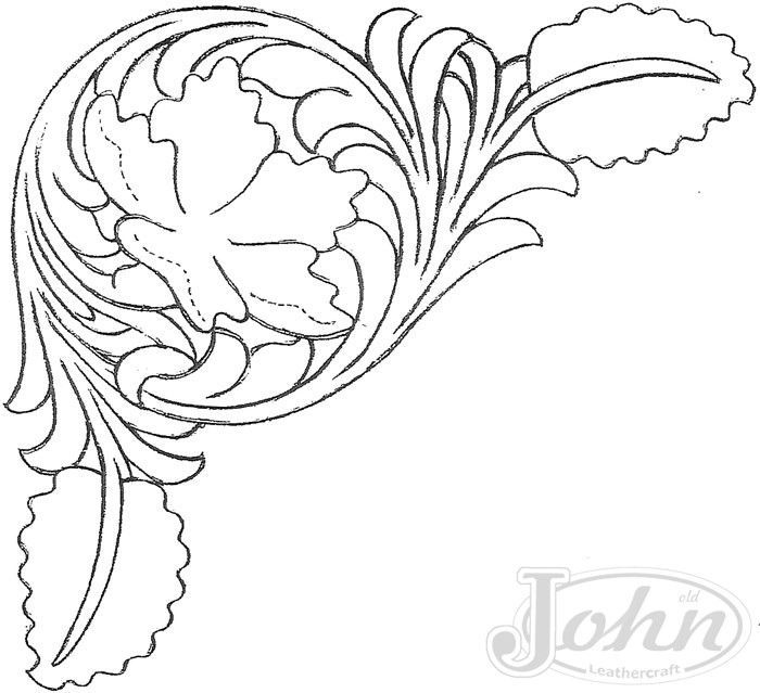 700x639 Drawings Patterns For Carving In Leather