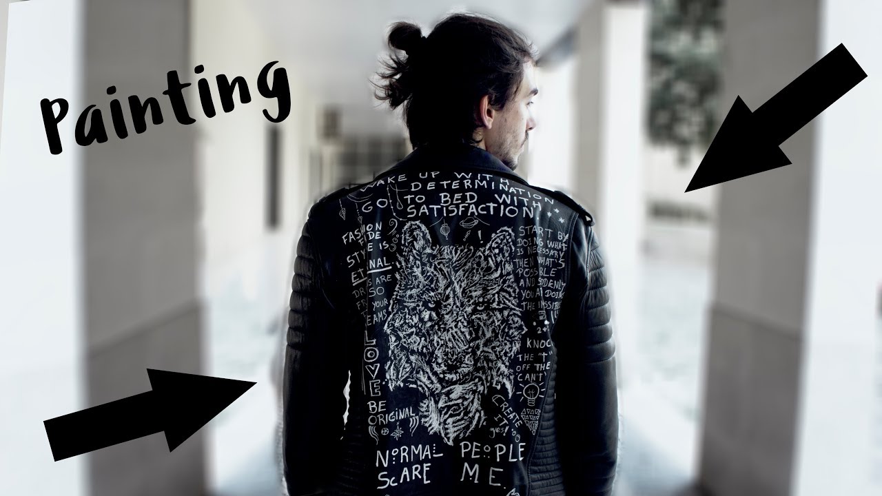 1280x720 Drawing On My Leather Jacket