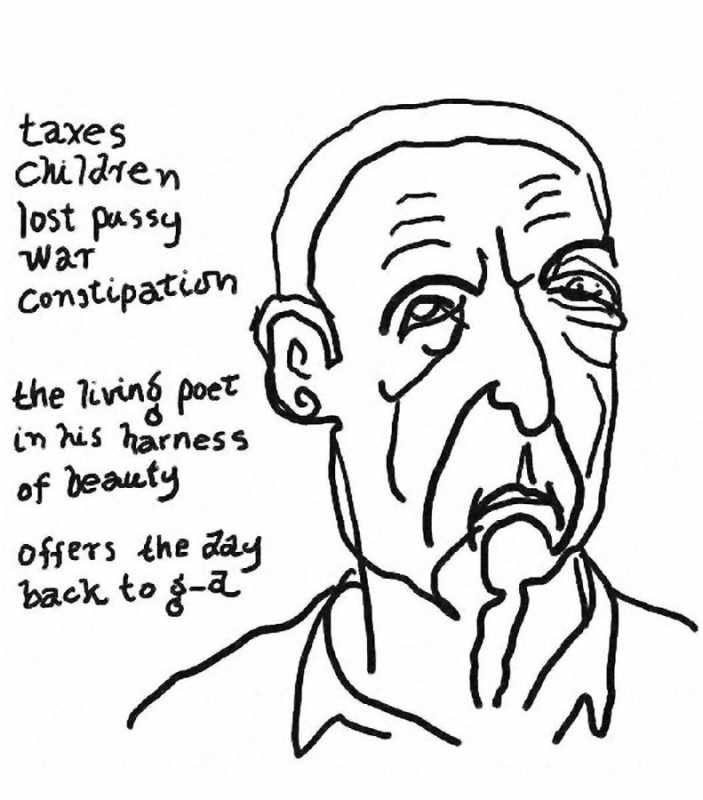 703x800 The Living Poet By Leonard Cohen