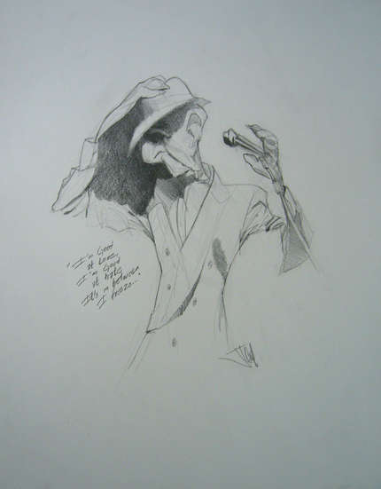 430x551 Leonard Cohen Drawing By Jota