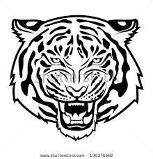 220x229 Black And White Vector Line Drawings Of Wild Animal Faces Cheetah