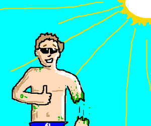 300x250 Dude With Leprosy Chills In Sunlight