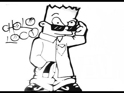 480x360 Kids Lets Learn To Draw Bart Simpson Gangster Or Cholo