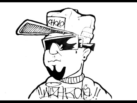 480x360 Lets Start Drawing A Gangster Character With A Cap And Glasses