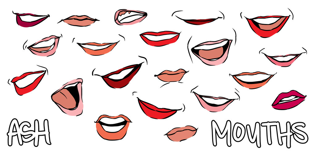 1024x496 Let's Draw Mouths! By Ashesto