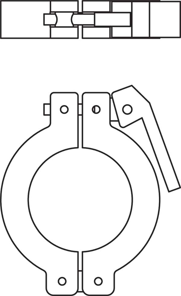 368x600 Kurt J. Lesker Company Kf (Qf) Lever Clamps (Aluminum Amp Polymer