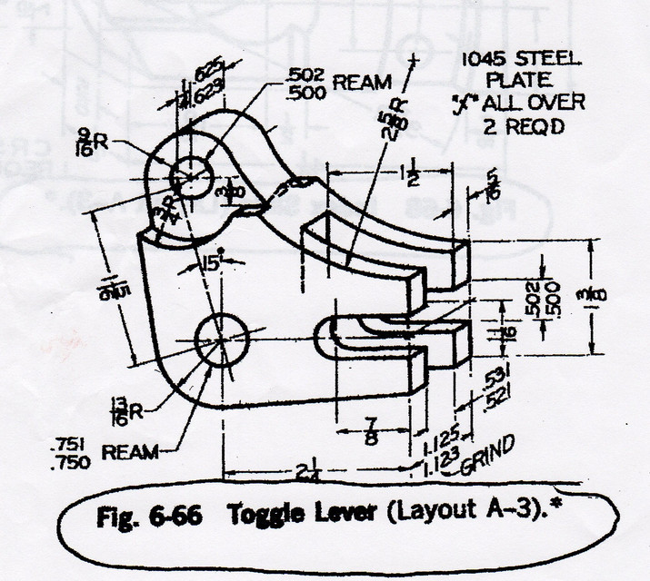 715x640 Toggle Lever 3d Cad Model Library Grabcad