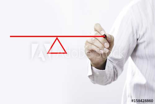 500x334 Businessman Drawing A Seesaw To Demonstrate The Concept Of A Lever